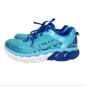 Womens HOKA Arahi Blue Running Shoes Size 9